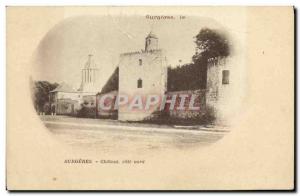 Old Postcard Surgeres Chateau Cote Nord