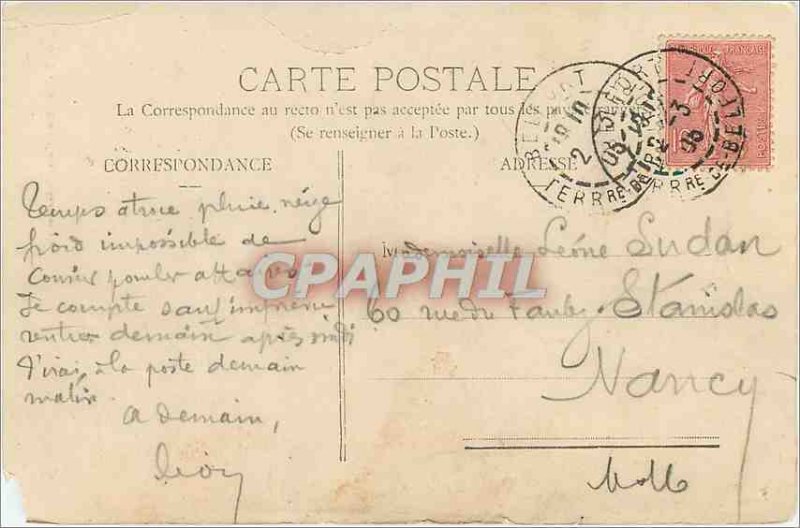Old Postcard Belfort Lion (Work Bartholdi)