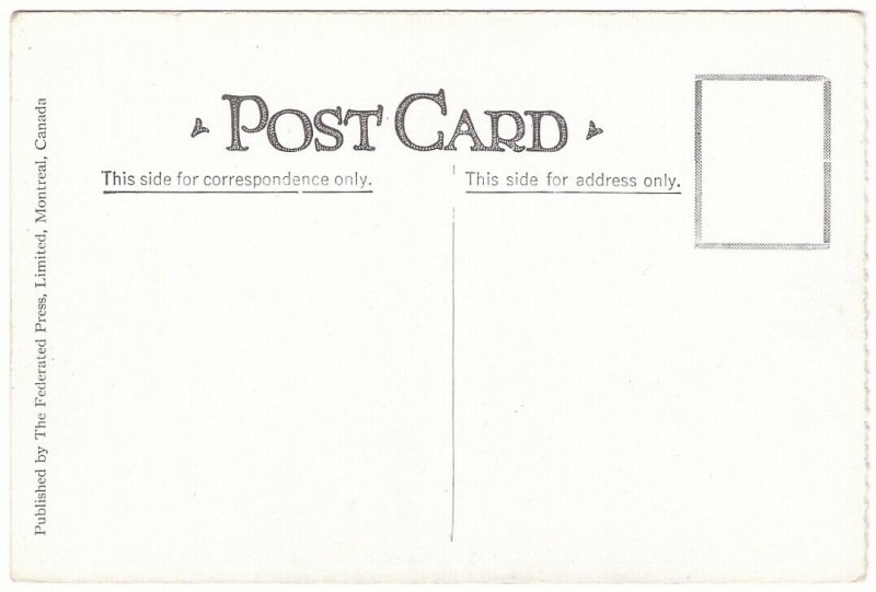 Montmorency Falls, Quebec, Antique Federated Press Postcard, Local Publisher