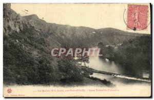 Old Postcard The Rocks The Landes Pres Pont-D'ouilly Switzerland Norman