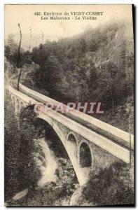 Old Postcard From Around The Vichy Cusset Malavaux Viaduct