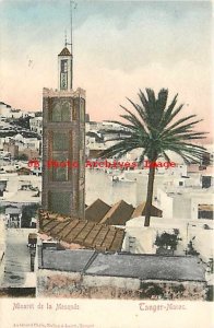 Morocco, Tanger, Tangier, Minaret de la Mosquee, Mosque, Nahon & Lasry No 86271