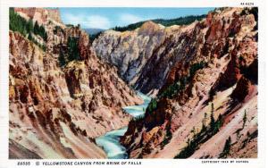 YELLOWSTONE NATIONAL PARK Haynes Linen Series.  28335.