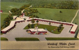 Maryland Waldorf The Waldorf Motor Court 1955