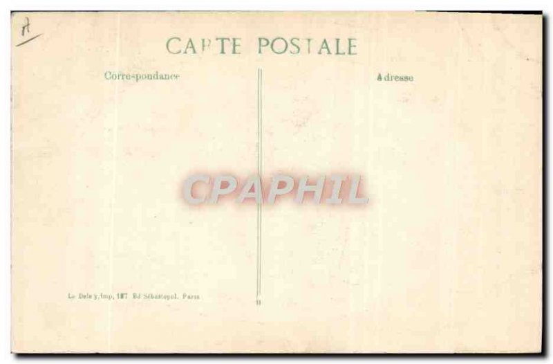 Postcard Old Army Piece monster employed by the Germans to the destruction of...