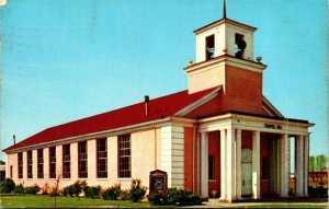 Postcard AL Montgomery Maxwell Air Force Base Chapel #1 Curt Teich 1958 V186