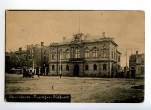 247186 FINLAND Hameenlinna town hall Vintage postcard