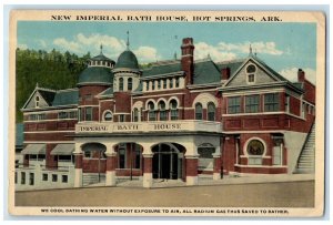 1920 New Imperial Bath House Exterior Hot Springs Arkansas AR Posted Postcard