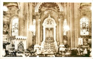 RPPC Postcard 248. Altar de la Virdgen de Guadalupe, Tepeyac Hill, Mexico City