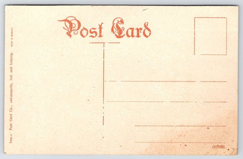 Indianapolis~16-Petal Rose Window~c1910 Vintage Car~Clocktower~Union Train Depot