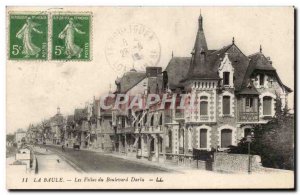 Old Postcard La Baule's villas Darlu Blvd.