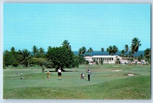 Jamaica West Indies Postcard Runaway Bay Hotel Riviera of Carribean c1950's