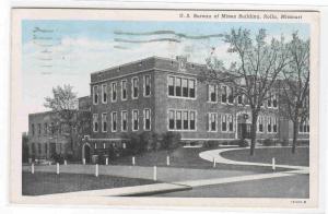 US Bureau of Mines Building Rolla Missouri 1943 postcard