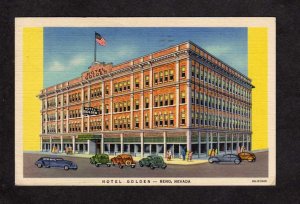 NV Hotel Golden Reno Nevada Linen Postcard