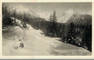 Slovakia Vysoké Tatry Prešov Vintage RPPC 07.51