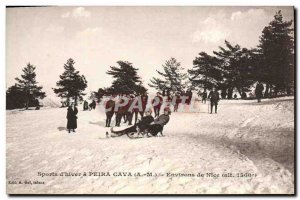 Old Postcard of Sports & # 39Hiver has Peira Cava Nice surroundings Sports Lu...