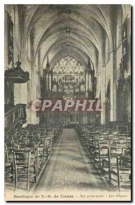 Old Postcard Basilica of N D Liesse Nef Proncipale The Orgnes