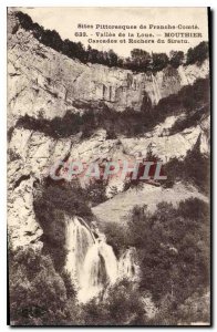 Postcard Old Scenic Sites of France Comte Loue Valley Mouthier Waterfalls and...