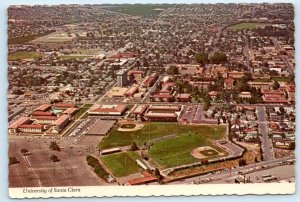 UNIVERSITY of SANTA CLARA, California CA ~ Aerial View 1973 ~ 4x6 Postcard