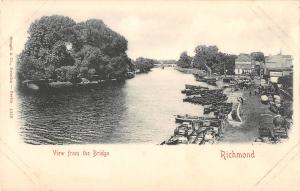 uk33714 view from the bridge  richmond london real photo uk