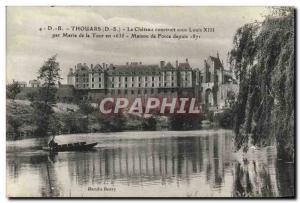 Postcard Old Jail House Thouars The castle force since 1871