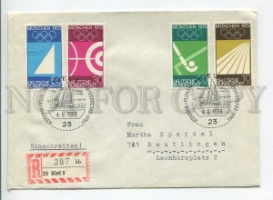 446129 GERMANY 1969 sports Olympics registered Kiel field hockey shooting yachts