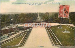 Postcard Old St Germain en Laye The English Garden and La Foret Route des Log...