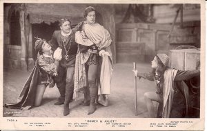 RPPC SHAKESPEARE, Romeo and Juliet, Actual Performance, ca. 1910, Literature