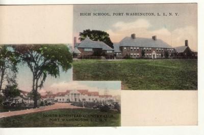 NY  LONG ISLAND, PORT WASHINGTON   High School, Hand-Colo...