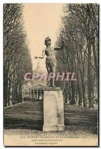 CARTE Postale Old Paris Luxembourg Gardens taken to the Pantheon