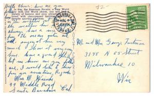 1947 Airview, Santa Barbara, CA Postcard *5N(2)8