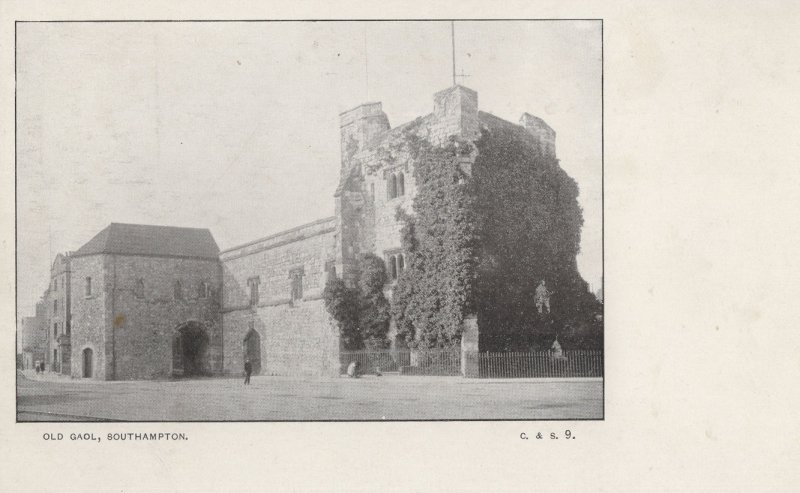 Southampton Old Gaol Prison Hampshire Antique Postcard