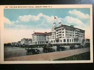 Vintage Postcard 1930-1945 New Monterey Hotel Asbury Park New Jersey