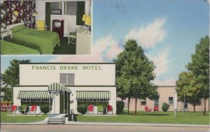 Postcard Francis Drake Motel Wilmington DE 1955