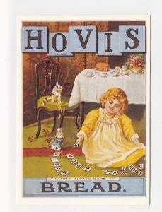 ad854 - advert for Hovis Bread - young girl plays  - 1903 art postcard