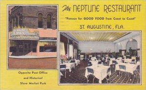 Florida St Augustine Neptune Restaurant 1950