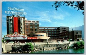 Reno Nevada  Pick Hobson's Riverside Hotel and Casino   Postcard