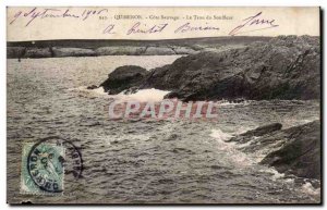 Old Postcard Quiberon Cote Sauvage Le prompter's box