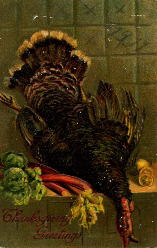 Greeting - Thanksgiving. 1911 pencilled on picture