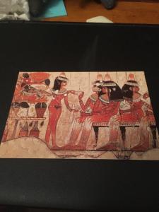 Vtg Postcard: British Museum, the Banquet Thebes  1400 BC