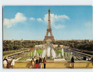 Postcard Eiffel Tower, Paris, France