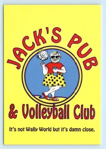 DALLAS, Texas TX ~ Advertising JACK'S PUB & VOLLEYBALL CLUB  4x6 Postcard
