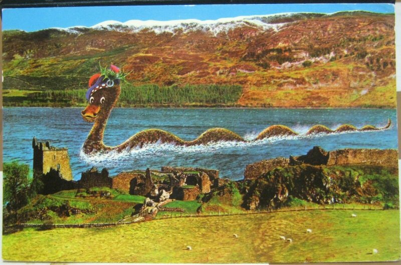 Scotland Loch Ness Monster at Castle Urquhart - posted 1974