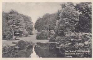 Westonbirt School Main Lake Tetbury Gloucester Old Postcard