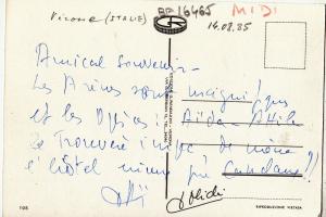 BF16465 verona italy front/back image