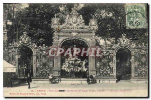 Old Postcard Nancy iron grilles forge Jean Laudur Fountain of Amphitrite