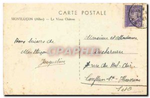 Old Postcard Montlucon Allier Le Vieux Chateau