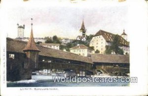 Spreuerbrucke Luzern Swizerland Bent & torn on top edge 