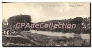 Old Postcard Les Rives De La Marne Champigny Les Coteaux
