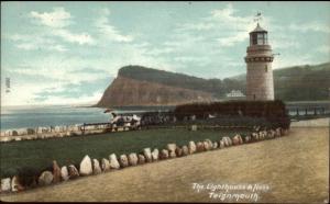 Teignmouth UK Lighthouse c1910 Postcard